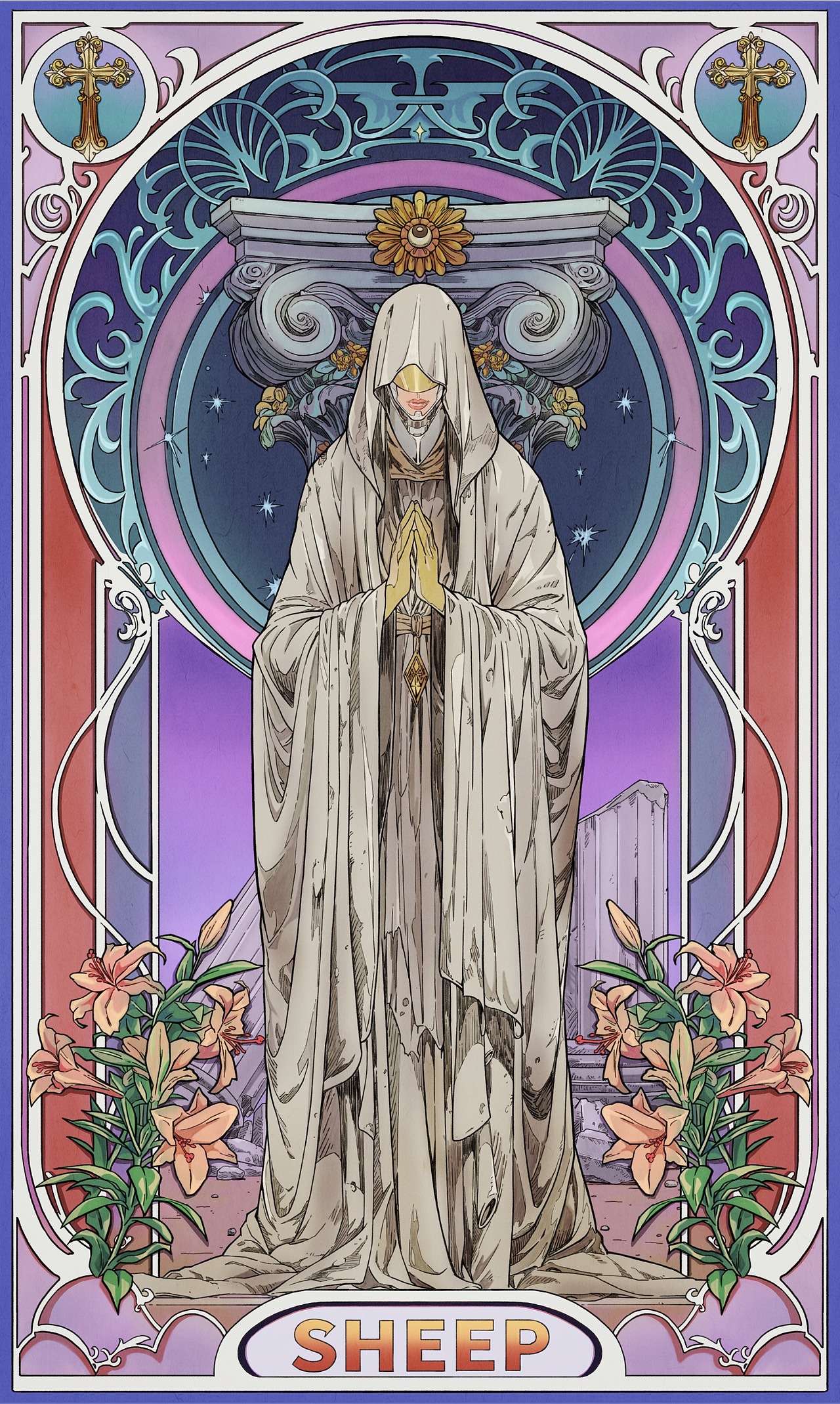 致敬穆夏——THINKER（图ZMzkxNTEzNzA4） - 创作习作 - 站酷设计师GuangYuanYU原创素材 - 站酷ZCOOL