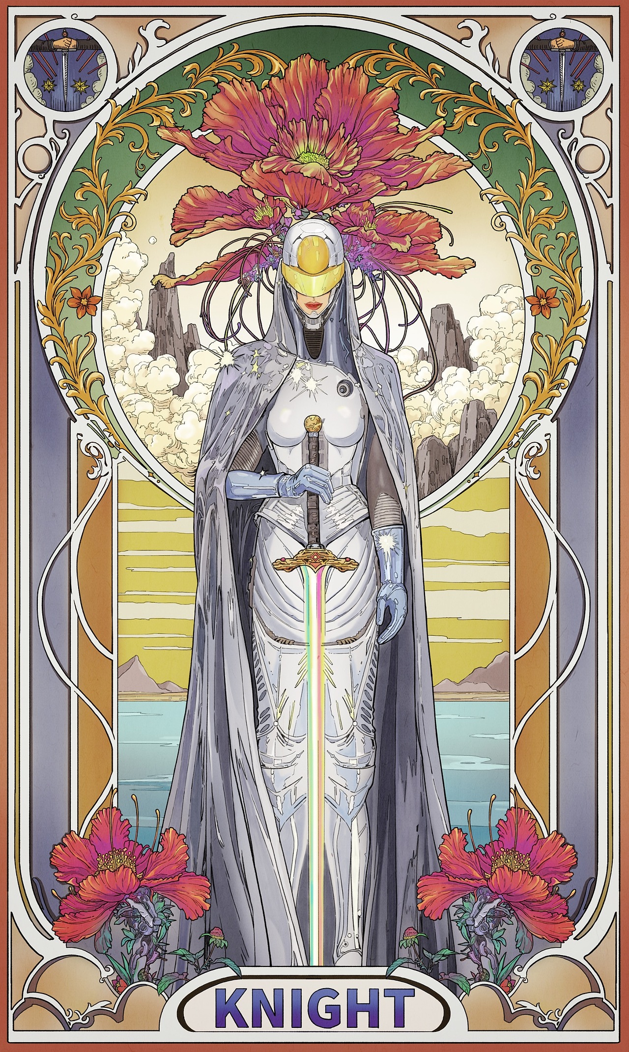 致敬穆夏——THINKER（图ZMzkxNTEzNzI0） - 创作习作 - 站酷设计师GuangYuanYU原创素材 - 站酷ZCOOL