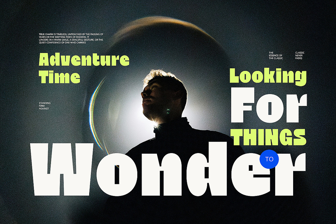 现代时尚活力醒目粗体海报画册封面标题无衬线英文字体