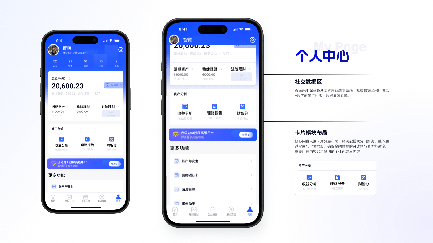 「财智通」智能投顾APP丨AI理财顾问 + 金融数据可视化