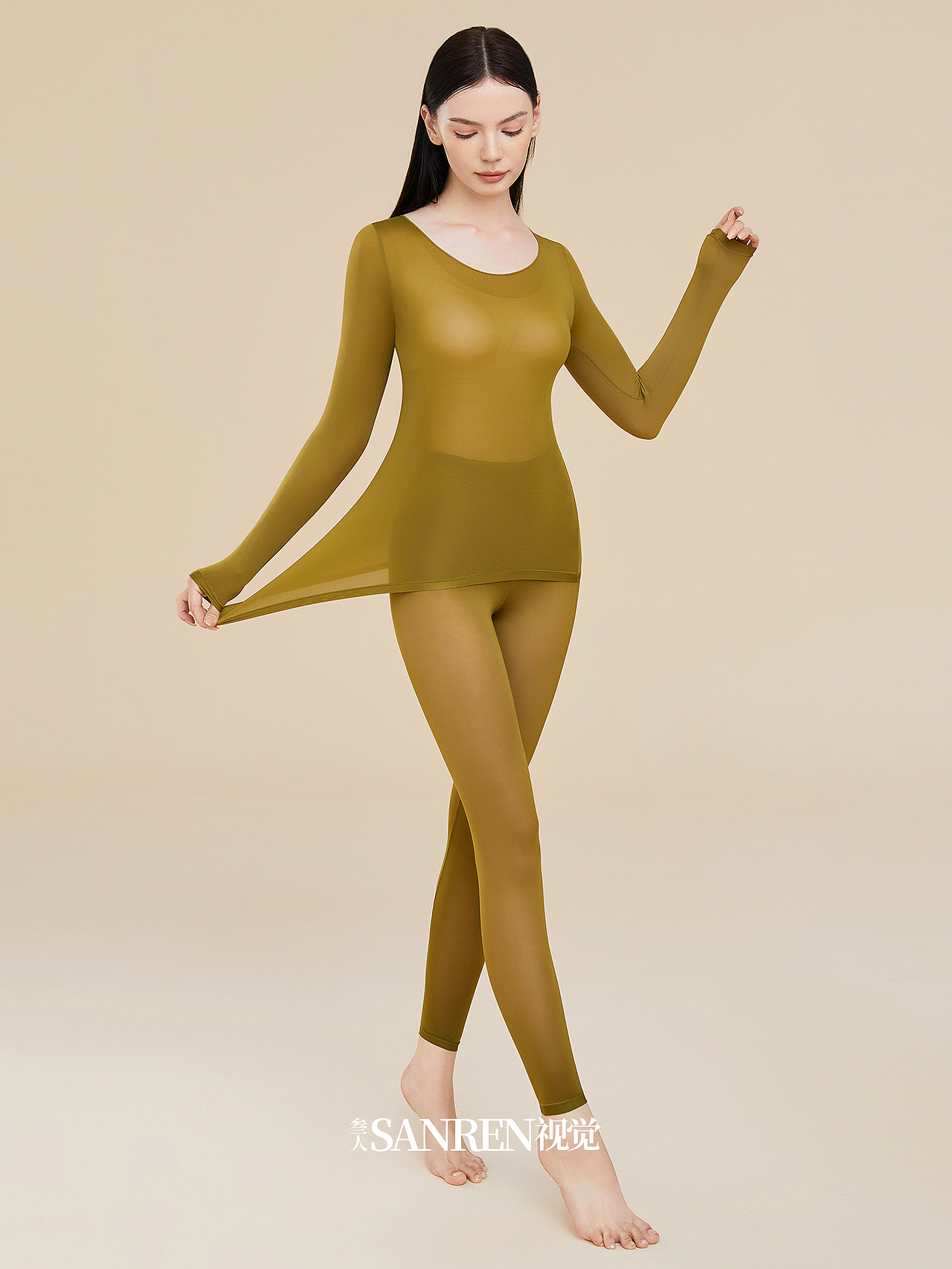 保暖内衣拍摄 模特拍摄 秋衣秋裤 男女内衣拍摄