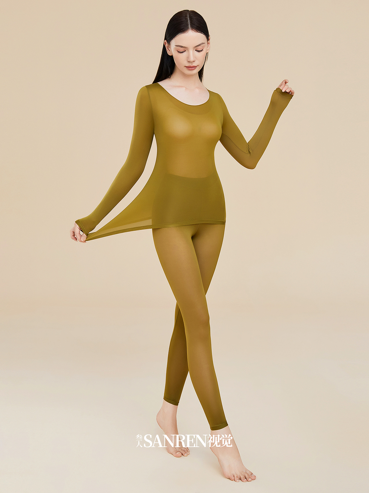 保暖内衣拍摄 模特拍摄 秋衣秋裤 男女内衣拍摄