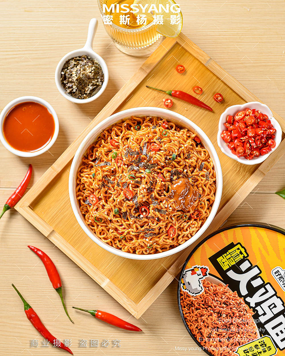 速食麻酱火鸡面酸辣粉|电商产品美食摄影|×郑州密斯杨