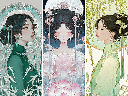 翠影芳华 · 四象图