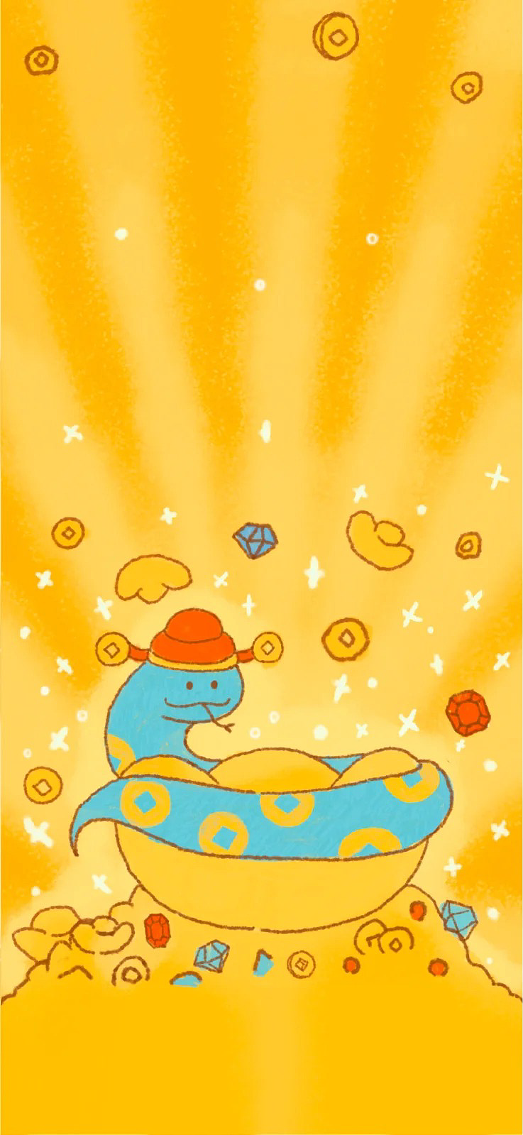 ◐●◐IP壁纸——祈愿系列（图ZMzkxNTQxNzY4） - 商业插画 - 站酷设计师锅底之蛙原创素材 - 站酷ZCOOL