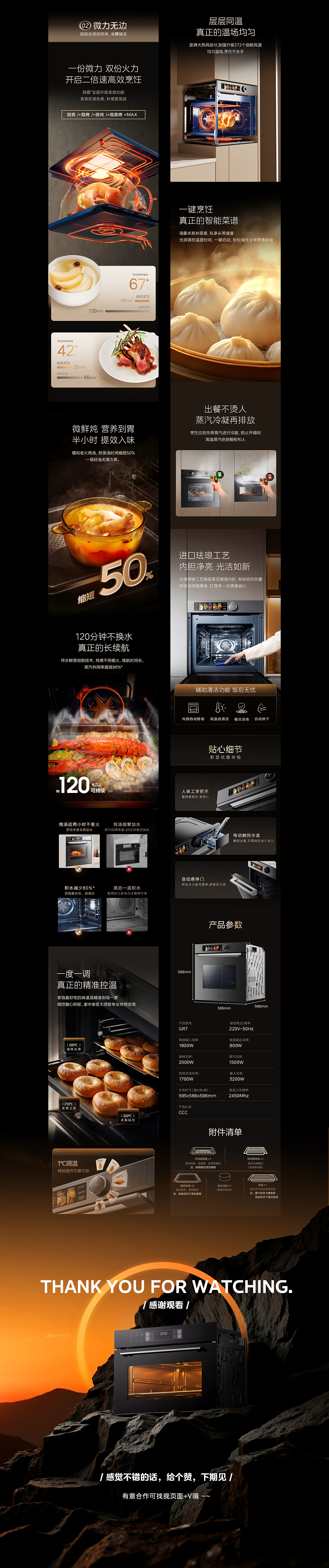 美的蒸烤箱/烤箱 文描优化制作总结分享