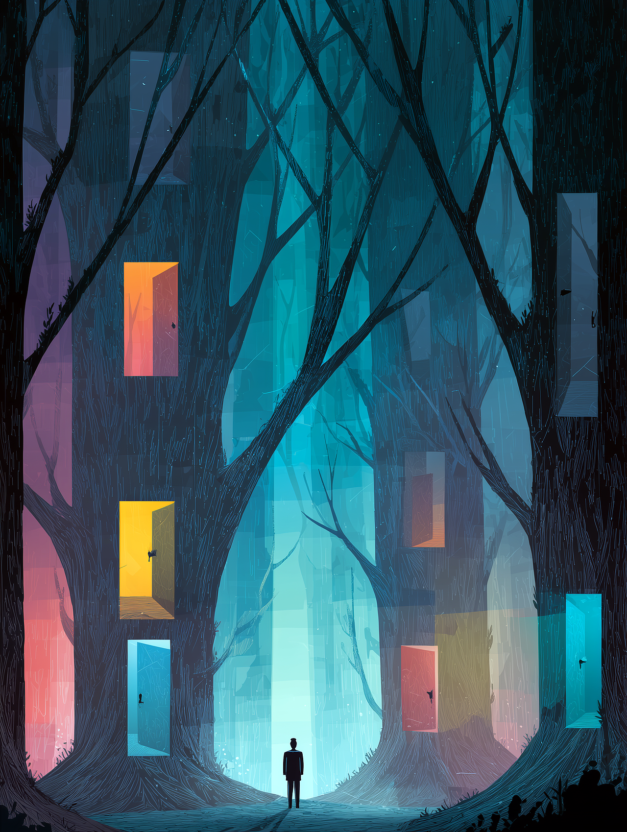 迷途有门（图ZMzkxNTc0MzUy） - 商业插画 - 站酷设计师小段的缪斯原创素材 - 站酷ZCOOL