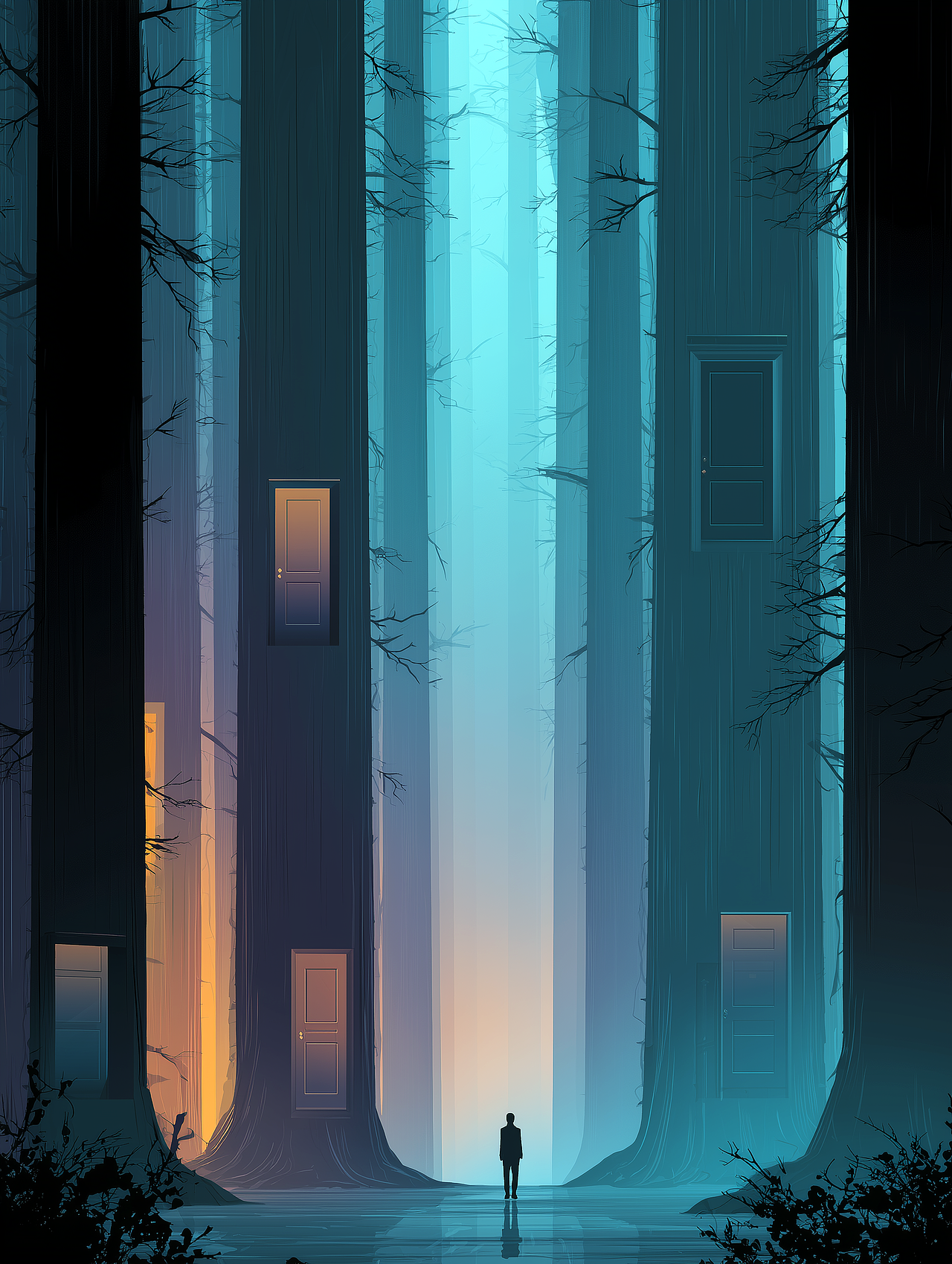 迷途有门（图ZMzkxNTc0MzU2） - 商业插画 - 站酷设计师小段的缪斯原创素材 - 站酷ZCOOL