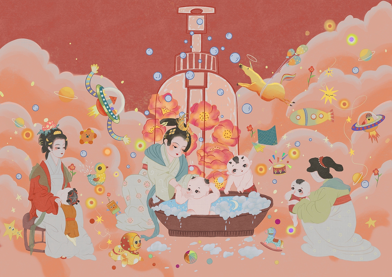 浴婴图里的奇妙世界