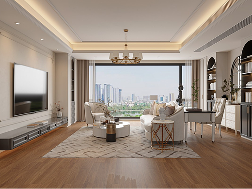 美式客餐厅效果表现