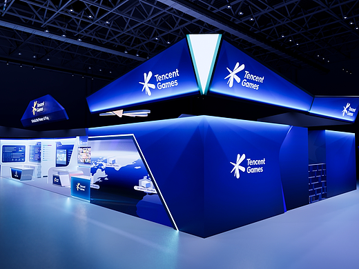 腾讯游戏：德国科隆Gamescom展位设计