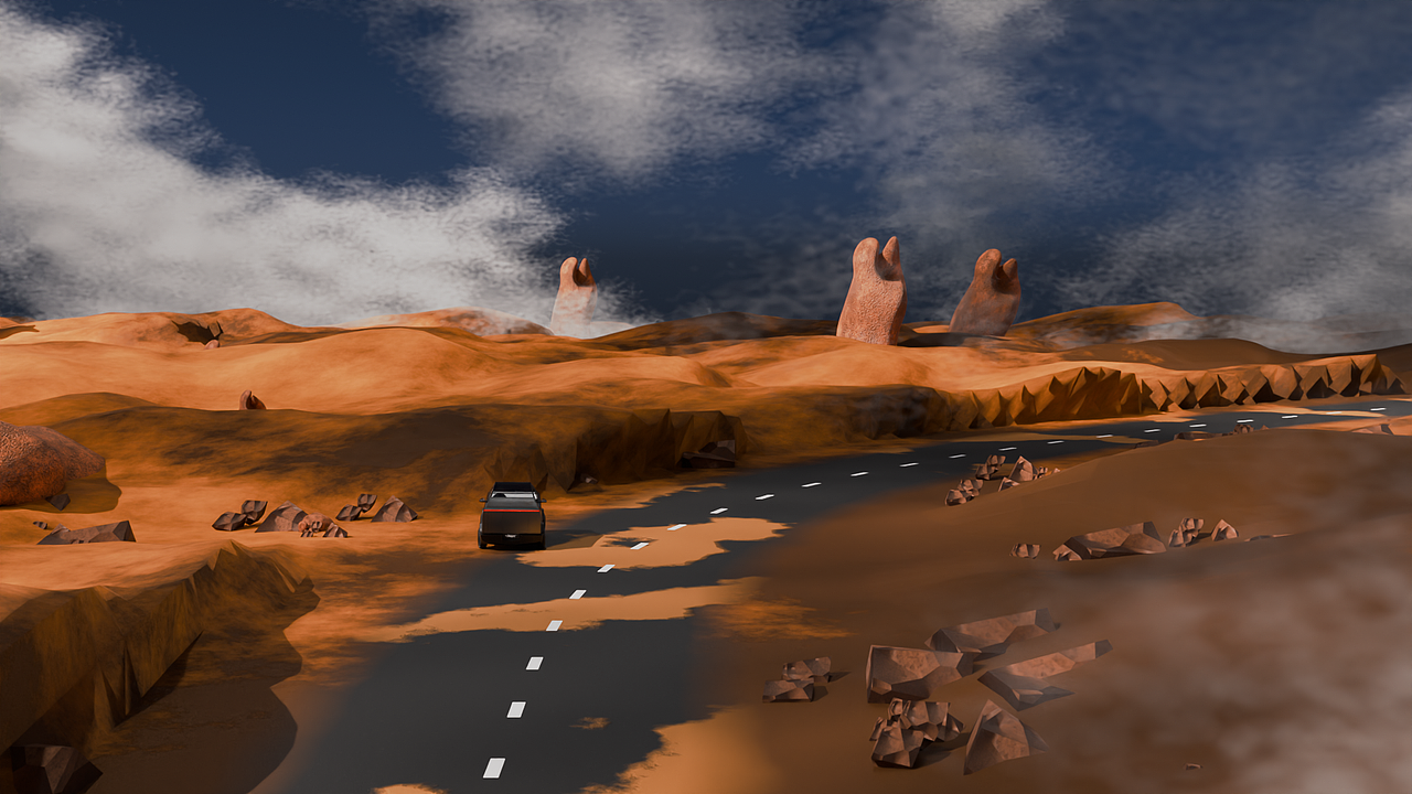 路不是很平,车技也不太好