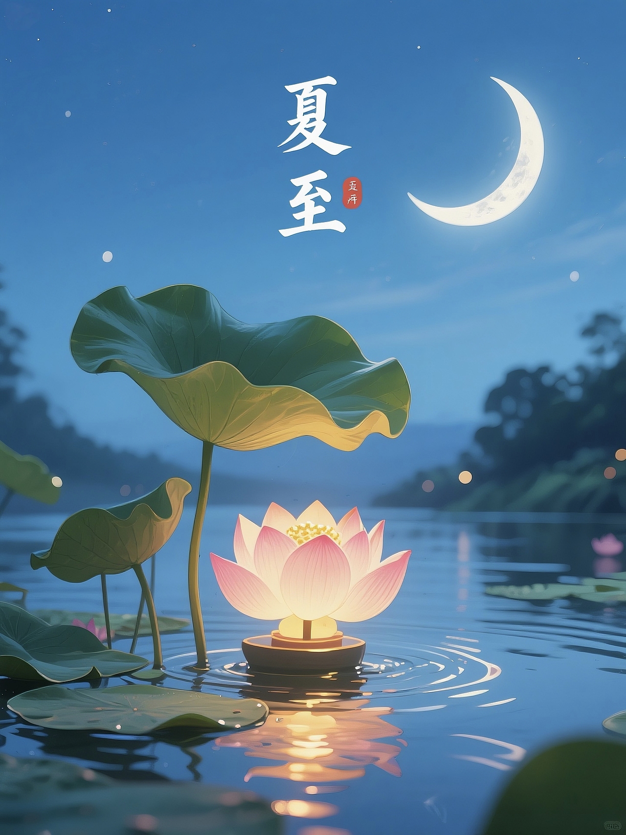 夏至习俗放河灯
