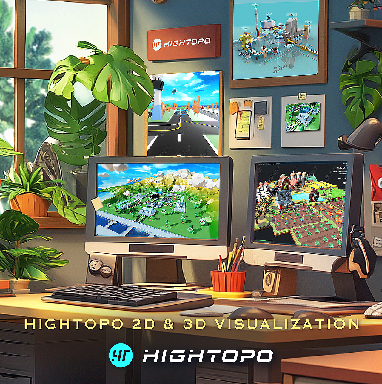 Low Poly/卡通动画/三维建模/数字孪生（图ZMzkxNjE1NTE2） - 建筑/空间 - 站酷设计师可视化鲸鱼原创素材 - 站酷ZCOOL