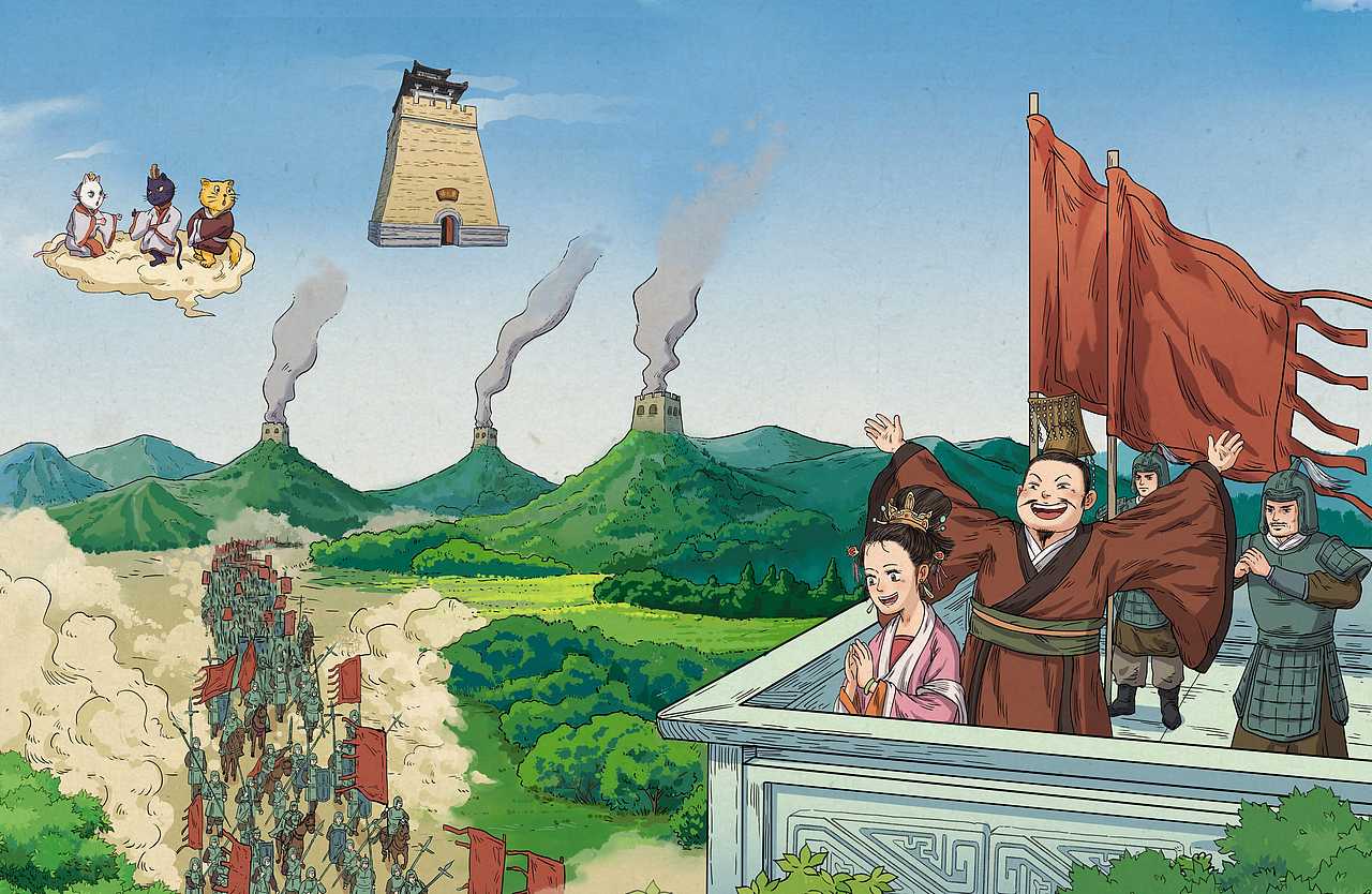 传统国风历史绘本跨页组图-敦煌/大运河/兵马俑/长城（图ZMzkxNjE2NDk2） - 绘本 - 站酷设计师泽清Tomic原创素材 - 站酷ZCOOL