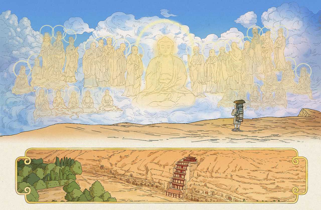 传统国风历史绘本跨页组图-敦煌/大运河/兵马俑/长城（图ZMzkxNjE2ODYw） - 绘本 - 站酷设计师泽清Tomic原创素材 - 站酷ZCOOL