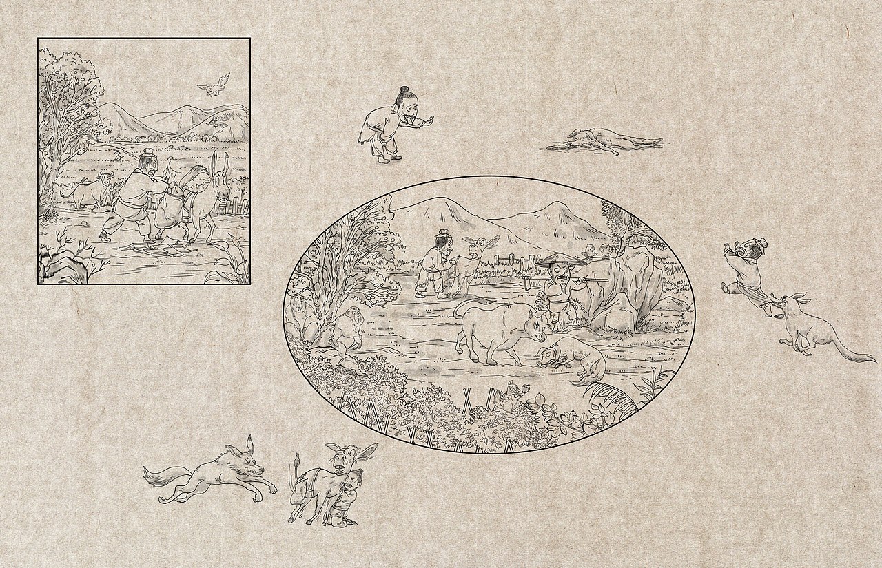 原创水墨风故事绘本精选（图ZMzkxNjE4NjM2） - 绘本 - 站酷设计师泽清Tomic原创素材 - 站酷ZCOOL