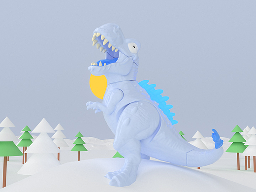 恐龙玩具C4D趣味动画