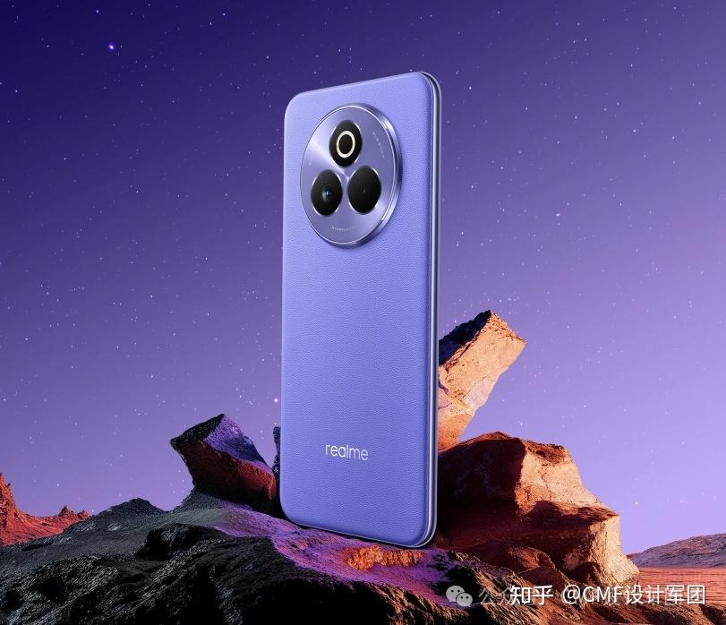 继温感变色之后，realme发布夜光手机，发光变色纤维后盖打造