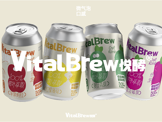 [Vital Brew悦酵]Kombucha康普茶系列包装