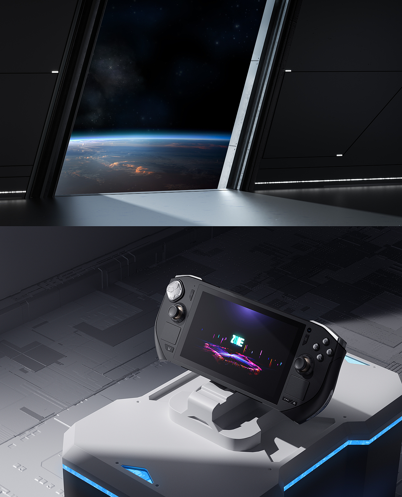 ZOTAC/ZONE 游戏掌机渲染图