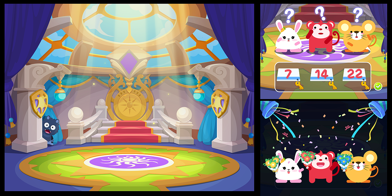 扁平风格场景-低年级