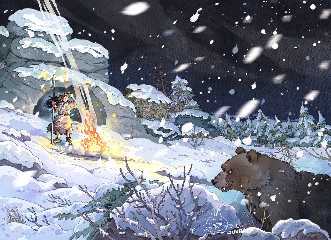 《通天洞》商插～（图ZMzkxNjMwNTc2） - 商业插画 - 站酷设计师朵北原创素材 - 站酷ZCOOL