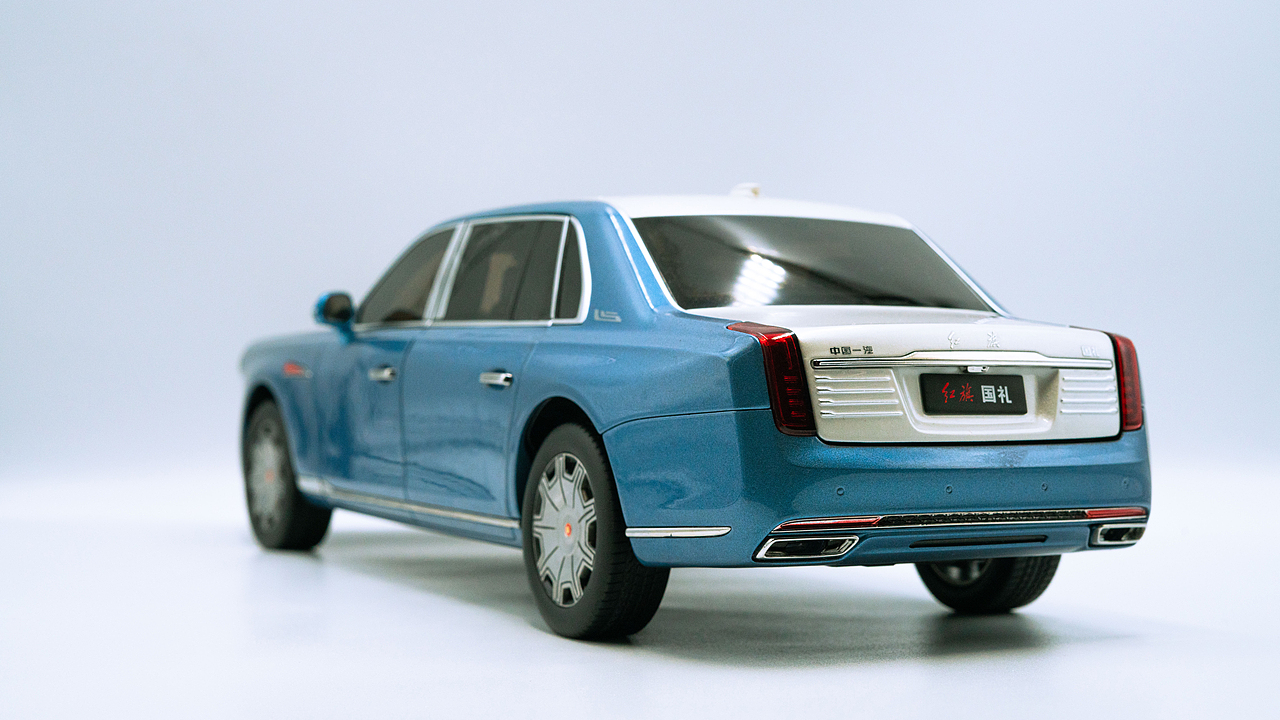 红旗国礼 花青蓝/月白 1:18