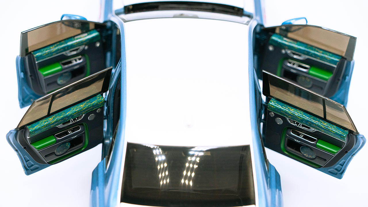 红旗国礼 花青蓝/月白 1:18