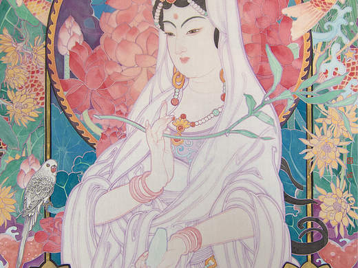 致敬穆夏——用穆夏风格打开菩萨像