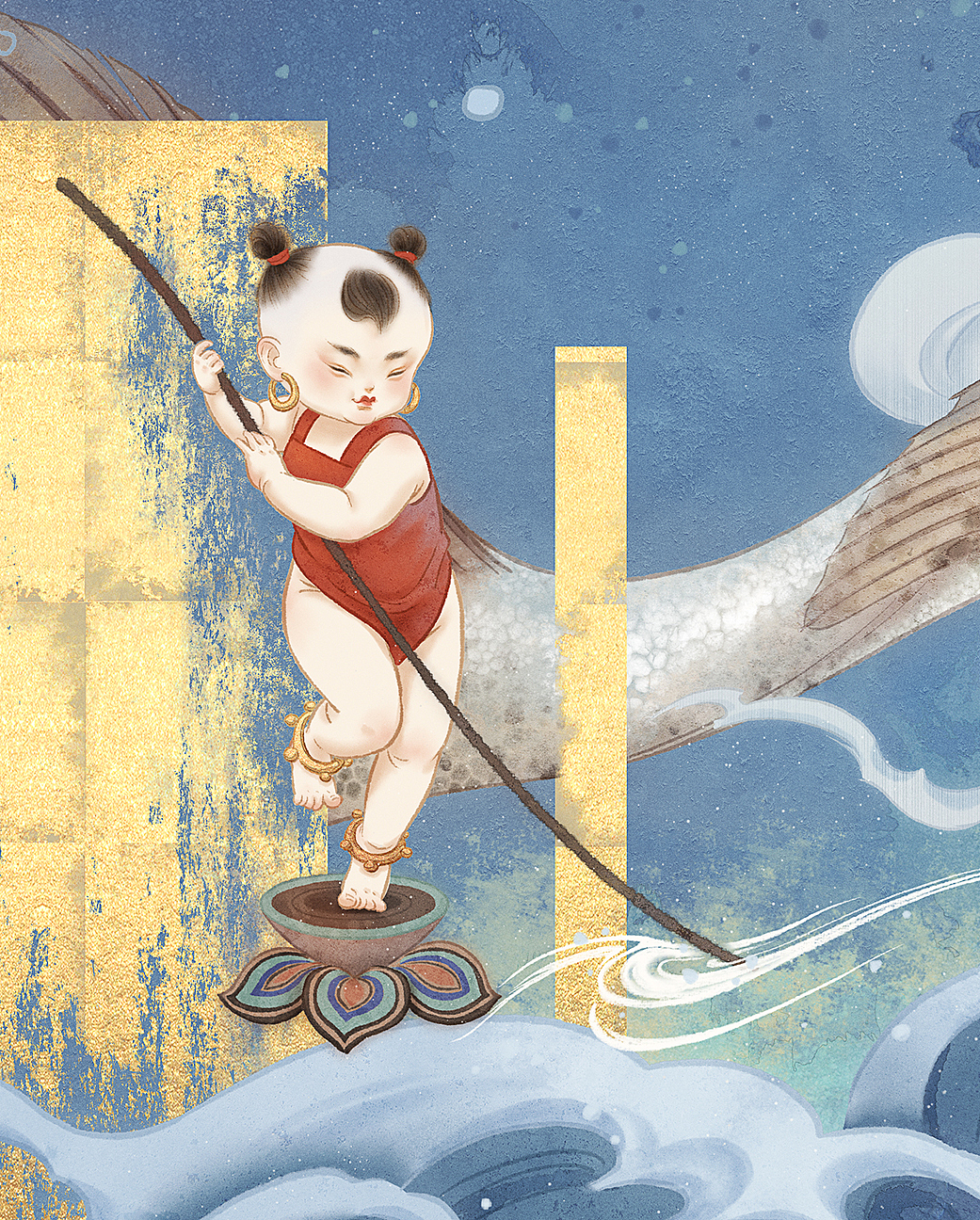 长卷《织锦》P5（图ZMzkxNjQwMzgw） - 商业插画 - 站酷设计师南山归鱼原创素材 - 站酷ZCOOL