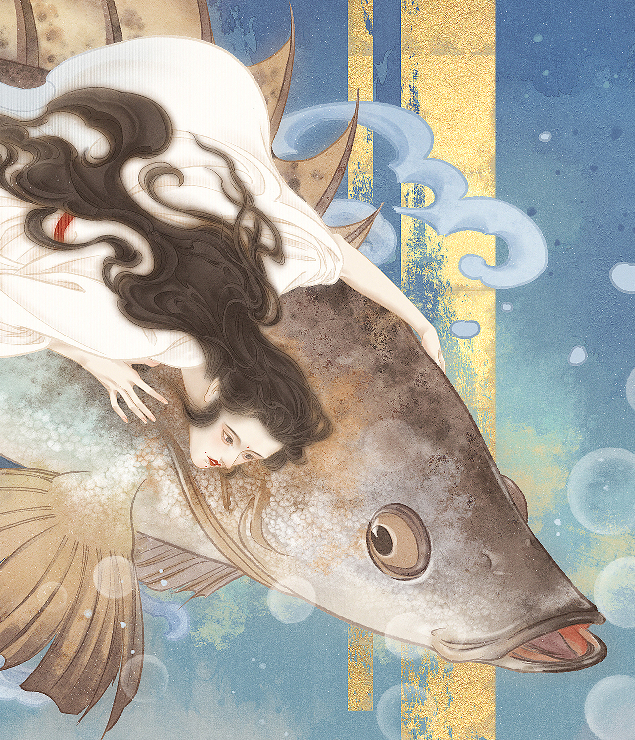 长卷《织锦》P5（图ZMzkxNjQwMzg0） - 商业插画 - 站酷设计师南山归鱼原创素材 - 站酷ZCOOL
