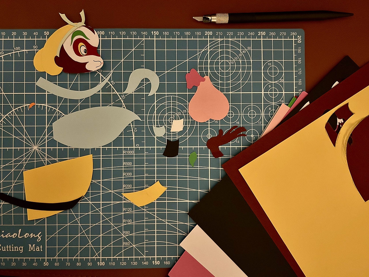 【剪纸】上美影版《大闹天宫》齐天大圣（图ZMzkxNjQ0MTIw） - 其他手工艺 - 站酷设计师稻草人LEO原创素材 - 站酷ZCOOL