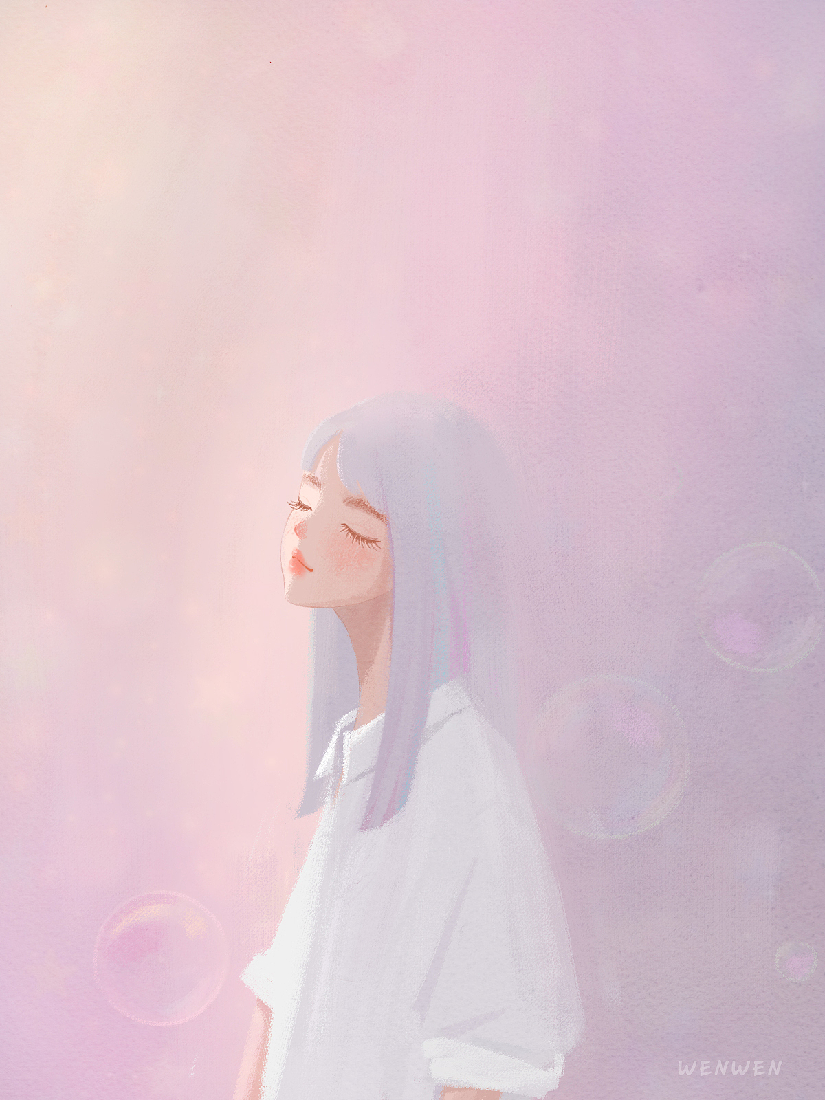 原创插画｜虚幻（图ZMzkxNjQ2MjMy） - 创作习作 - 站酷设计师wenwen温原创素材 - 站酷ZCOOL