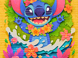 【Blender】纸艺系列《星际宝贝史迪奇》