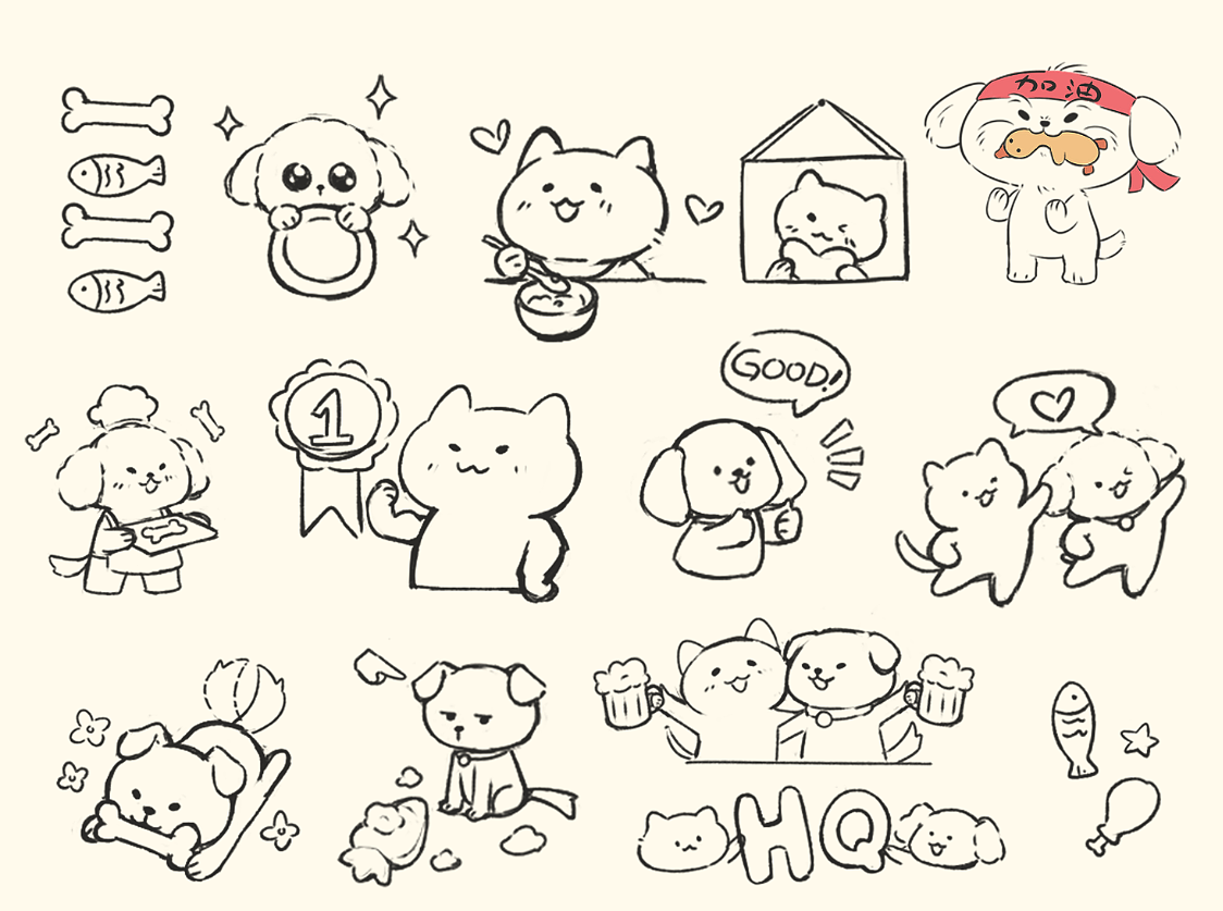 小动物贴纸（图ZMzkxNjY2ODE2） - 创作习作 - 站酷设计师問題變態原创素材 - 站酷ZCOOL