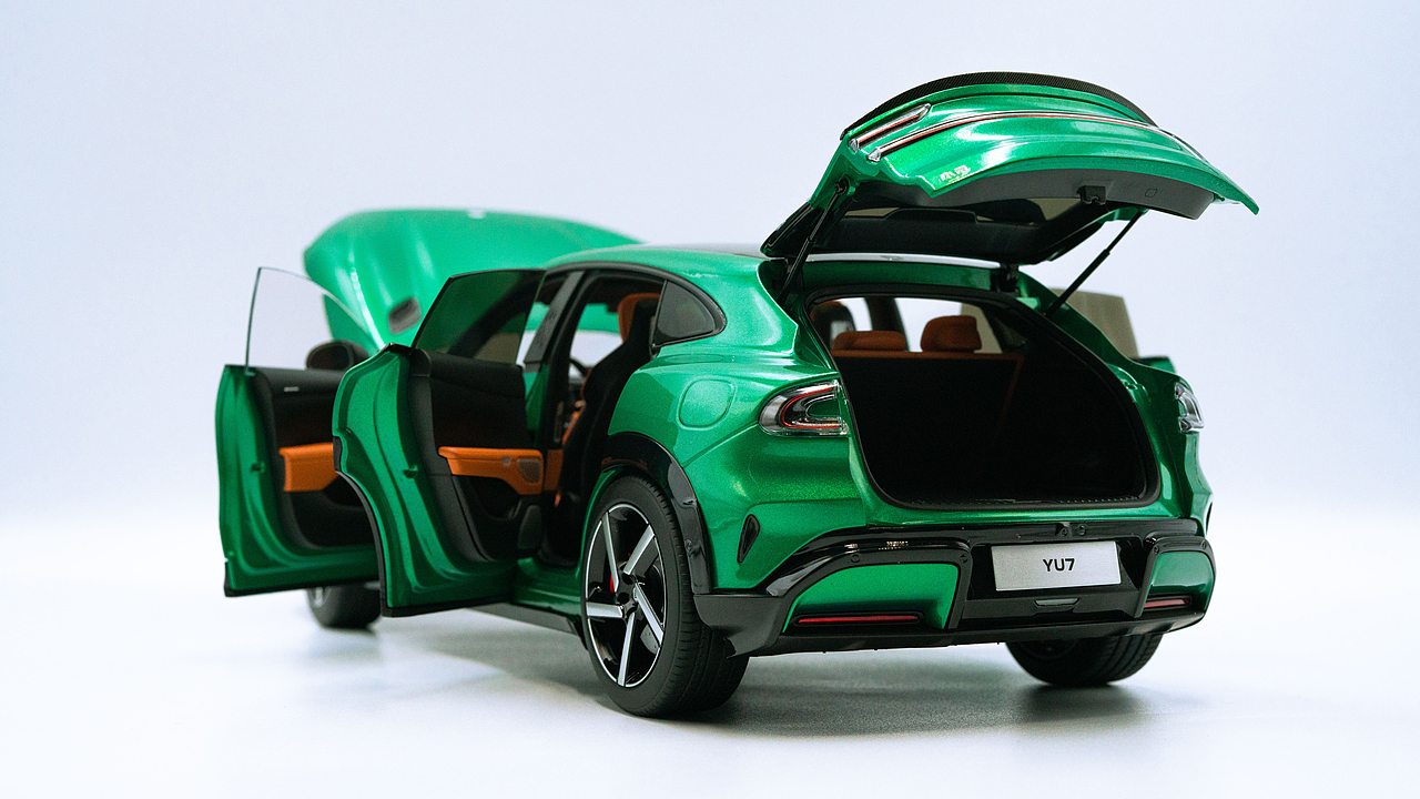 小米 YU7 宝石绿 1:18