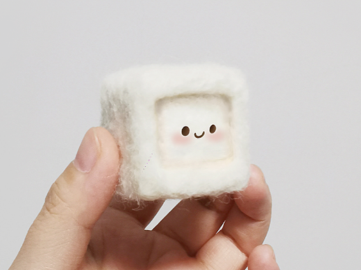 寿县羊毛毡豆腐钥匙链