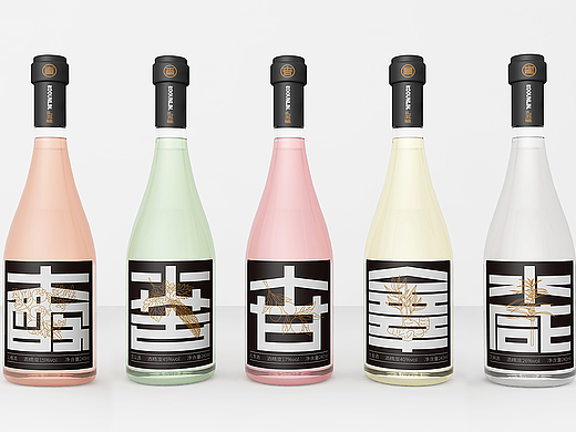 酒水产品|五味酒系列产品包装设计