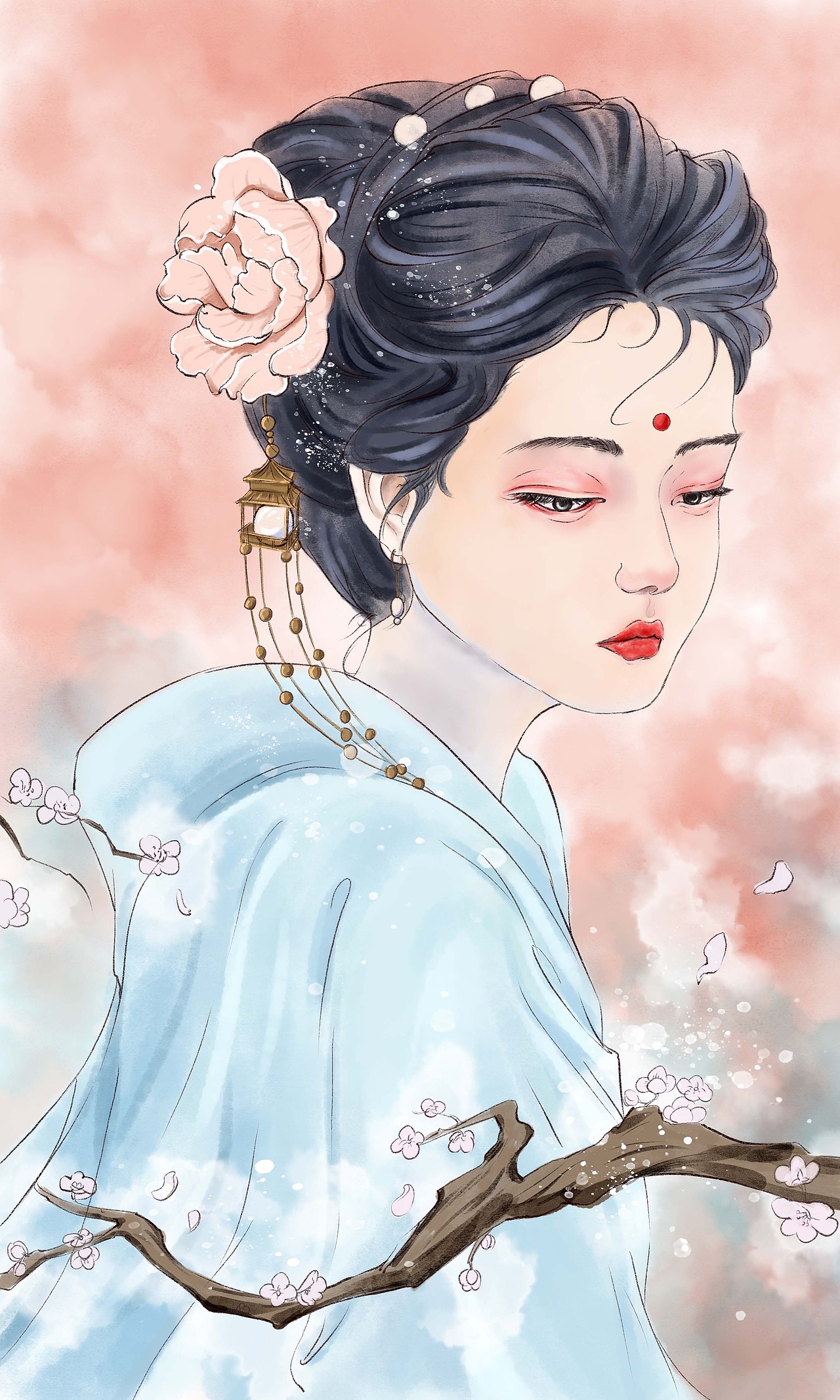 赏雪（图ZMzkxNzAzMzAw） - 艺术插画 - 站酷设计师Z714148304原创素材 - 站酷ZCOOL