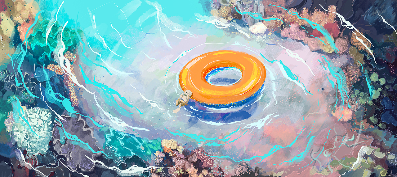 海洋印象（图ZMzkxNzAzOTEy） - 艺术插画 - 站酷设计师Z714148304原创素材 - 站酷ZCOOL