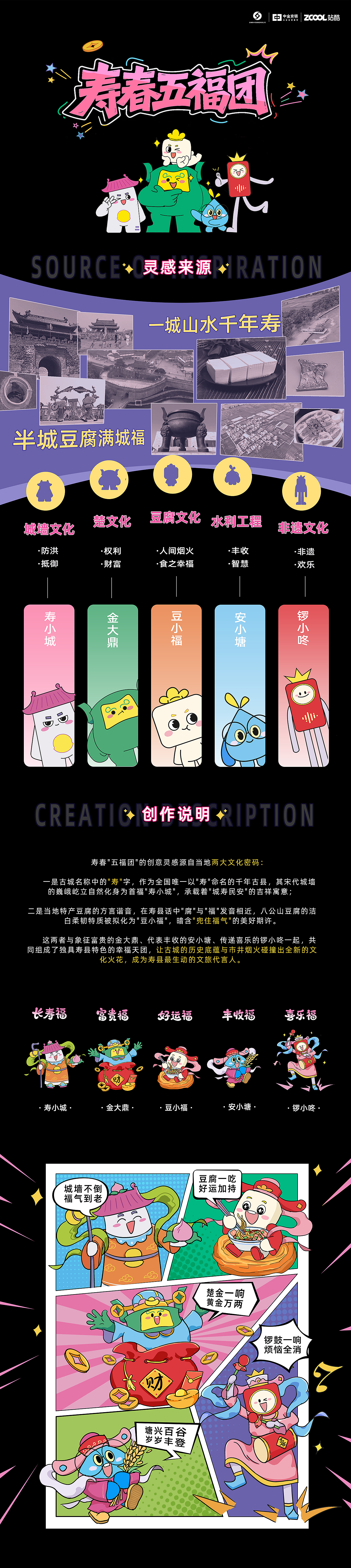 壽春五福 等你接福（圖ZMzkxNzA5MDk2） - 其他平面 - 站酷設計師八月呀_原創(chuàng)素材 - 站酷ZCOOL