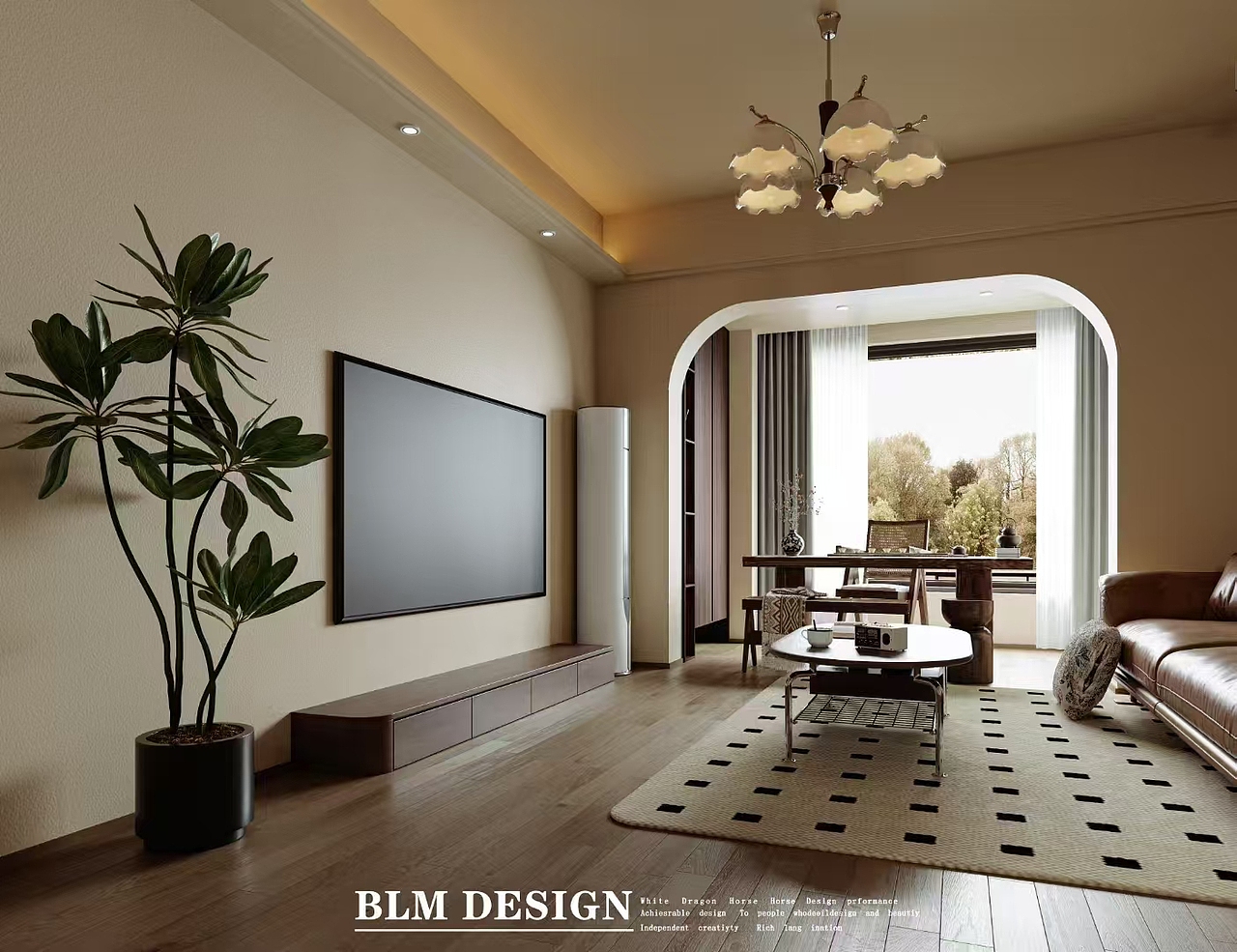 现代--白龙马效果图