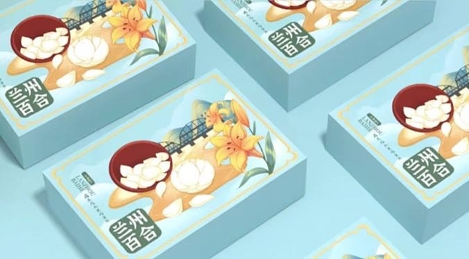 土特产礼盒包装设计|兰州百合 