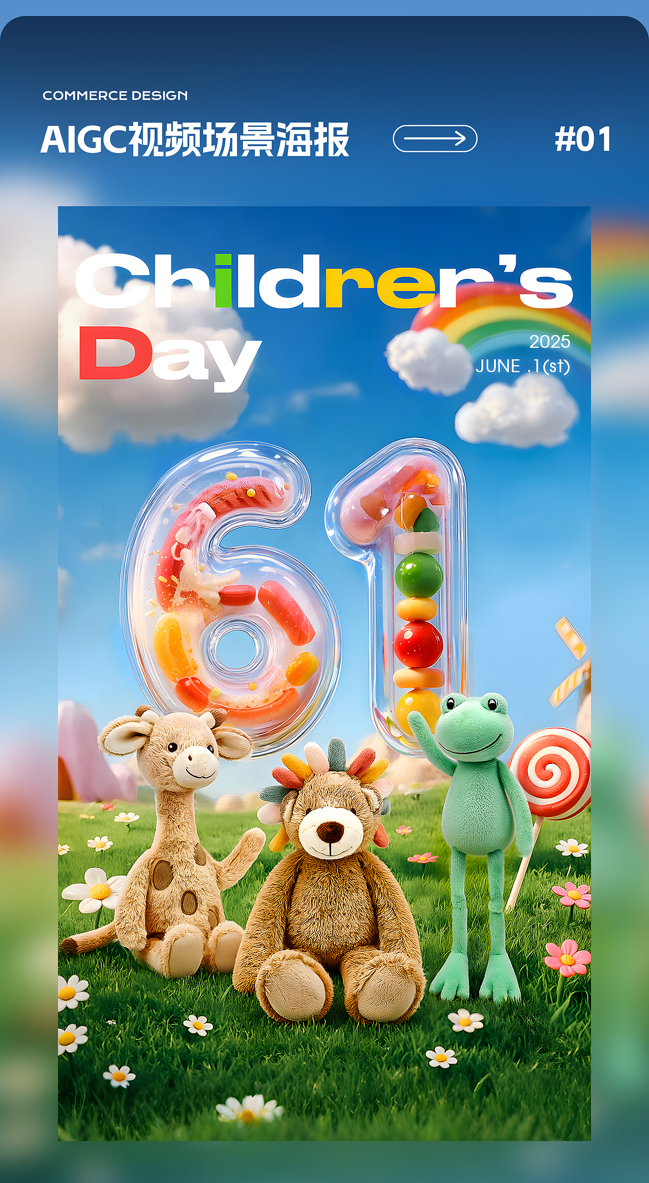 毛绒玩具视频|AIGC创意|61儿童节KV（图ZMzkxNzIxMDQw） - 电商 - 站酷设计师solaAI未来日记原创素材 - 站酷ZCOOL