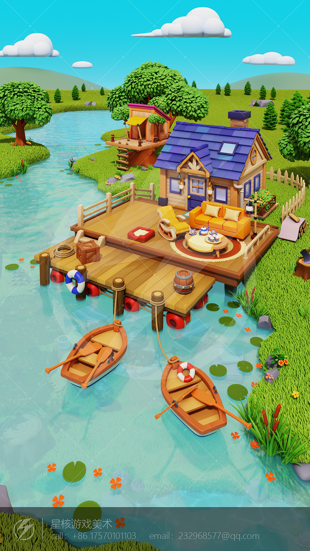 欧美卡通风格接包,例如royal match 、梦幻花园、皇室战争,消消餐厅等类型风格