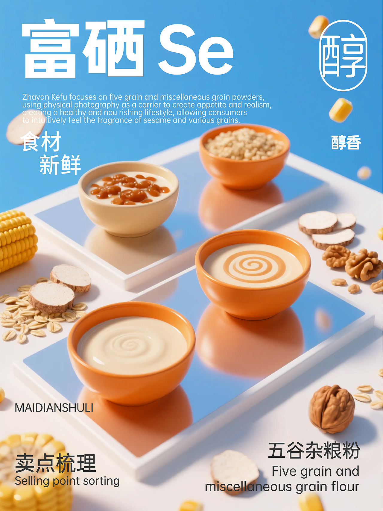 快消品食养米糊包装设计