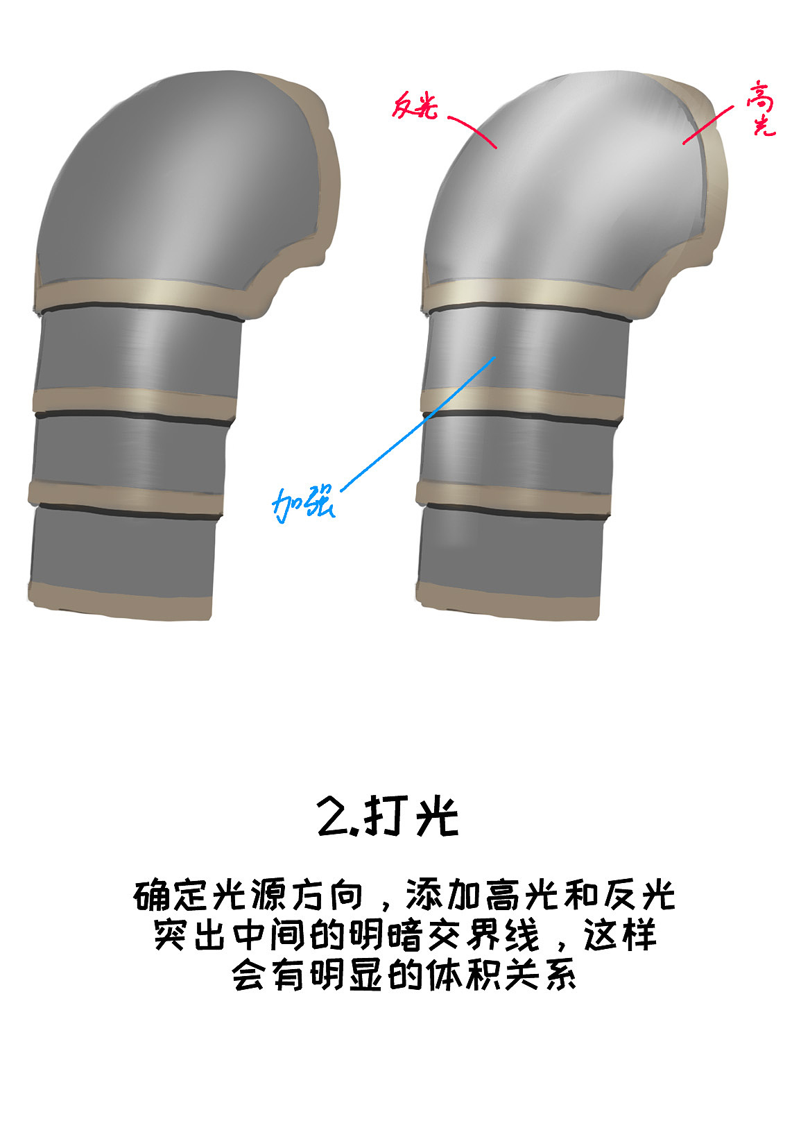 【绘画教程】写实盔甲材质绘画全解析