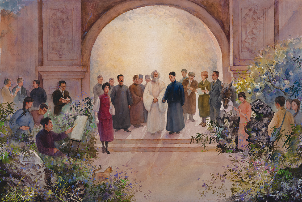 #2025青春答卷# 文明的对话:1924泰戈尔访华 毕业创作