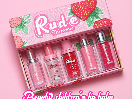 A beautiful lip gloss packaging effect drawing